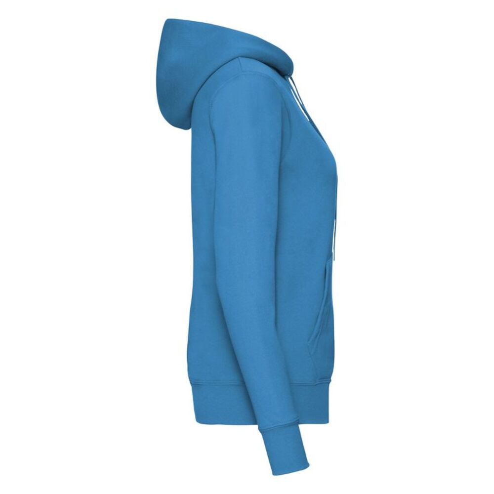 Fruit of the Loom Womens/Ladies Classic Hoodie / Azure Blue - Picture 3 of 3